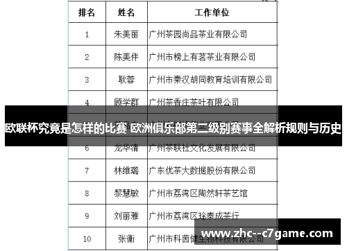 欧联杯究竟是怎样的比赛 欧洲俱乐部第二级别赛事全解析规则与历史